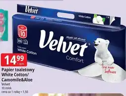 E.Leclerc Velvet Papier toaletowy White Cotton/Camomile&Aloe oferta
