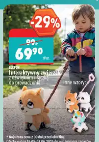 Biedronka Interaktywny zwierzak z dźwiękiem i rączką do prowadzenia oferta