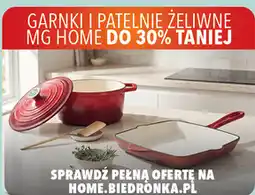 Biedronka Garnki i patelnie żeliwne MG Home oferta