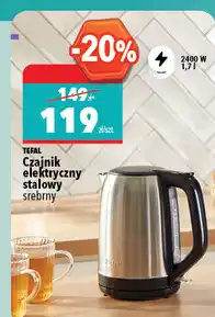 Biedronka Tefal Czajnik elektryczny stalowy srebrny oferta