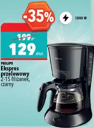 Biedronka Philips Ekspres przelewowy 2-15 filiżanek, czarny oferta