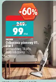 Biedronka ENCHEN Odkurzacz pionowy V1, 2 w 1 przewodowy, 14 kPa, biały lub czarny oferta