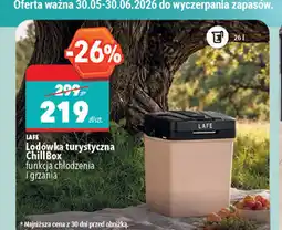 Biedronka LAFE Lodówka turystyczna ChillBox funkcja chłodzenia i grzania oferta