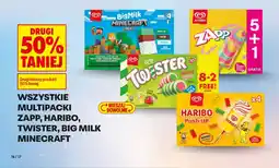 Biedronka Wszystkie multipacki zapp, haribo, twister, big milk minecraft oferta