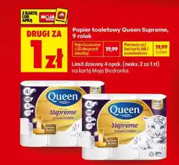 Biedronka Papier toaletowy Queen Supreme, oferta