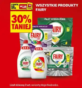 Biedronka Wszystkie produkty fairy oferta