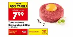 Biedronka Tatar wołowy Kraina Mięs oferta