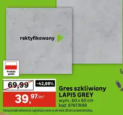 Leroy Merlin Gres szkliwiony lapis grey oferta