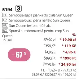 BetterStyle Sun Queen Samoopalająca pianka do ciała oferta