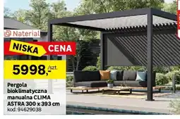 Leroy Merlin Naterial Pergola bioklimatyczna manualna clima astra oferta