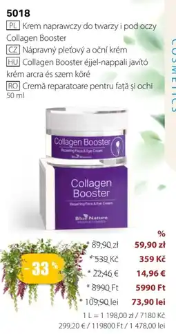 BetterStyle Blue Nature Krem naprawczy do twarzy i pod oczy Collagen Booster oferta
