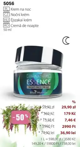 BetterStyle Blue Nature Hyaluron Therapy Essence Krem na noc oferta