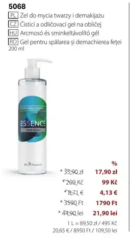 BetterStyle Blue Nature Żel do mycia twarzy i demakijażu ES5ENCE oferta
