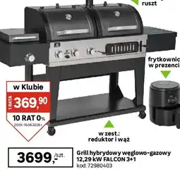 Leroy Merlin Grill hybrydowy węglowo-gazowy 12,29 kW falcon 3+1 oferta