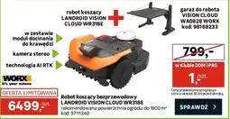 Leroy Merlin Worx Robot koszący landroid vision cloud WR318E oferta