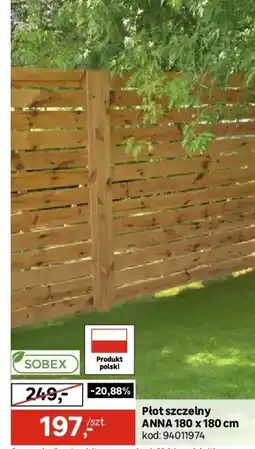 Leroy Merlin Sobex Płot szczelny anna oferta