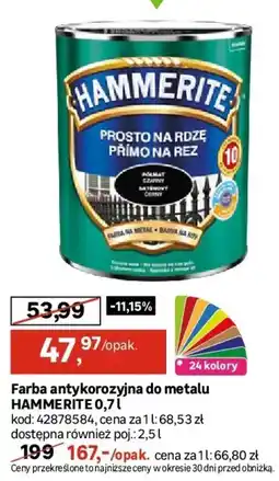 Leroy Merlin Hammerite Farba antykorozyjna do metalu oferta
