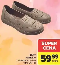 Carrefour Buty damskie z dziurkami, pełne oferta