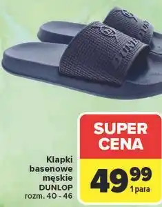 Carrefour Klapki basenowe męskie DUNLOP oferta