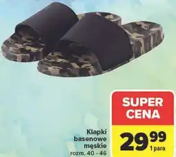 Carrefour Klapki basenowe męskie oferta