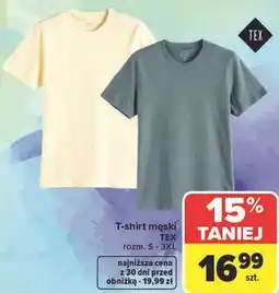Carrefour T-shirt męski TEX oferta