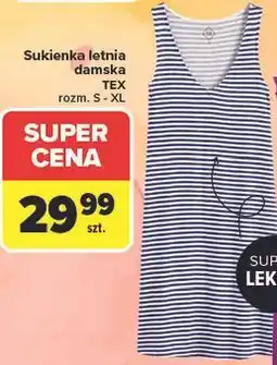 Carrefour Sukienka letnia damska TEX oferta