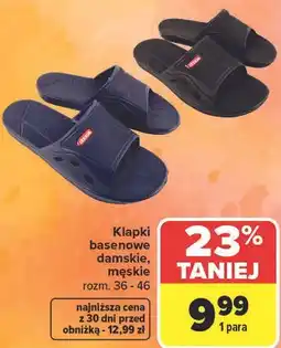 Carrefour Klapki basenowe damskie, męskie oferta