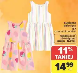 Carrefour Sukienka dziecięca TEX oferta