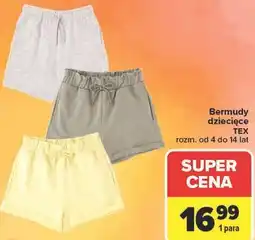 Carrefour Bermudy dziecięce TEX oferta
