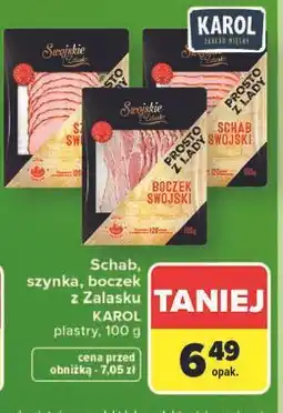 Carrefour Schab, szynka, boczek z Zalasku Karol oferta