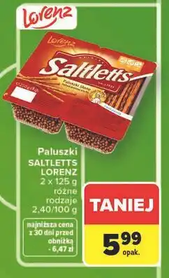 Carrefour Paluszki SALTLETTS LORENZ oferta