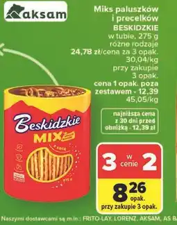 Carrefour Miks paluszków i precelków BESKIDZKIE oferta