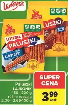 Carrefour Paluszki Lajkonik oferta