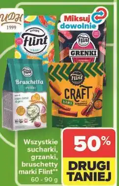 Carrefour Wszystkie sucharki, grzanki, bruschetty marki Flint oferta