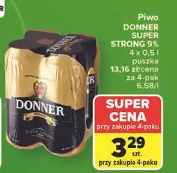 Carrefour Piwo DONNER SUPER STRONG 9% oferta