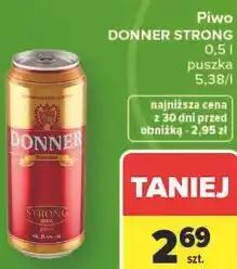 Carrefour Piwo DONNER STRONG oferta