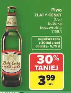 Carrefour Piwo ZLATÝ ČESKÝ oferta