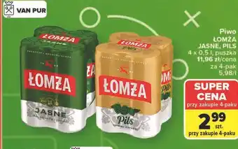 Carrefour Piwo Łomża Jasne, Pils oferta