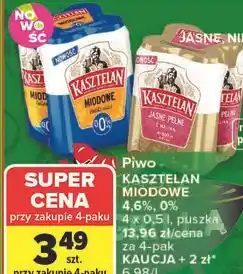 Carrefour Piwo Kasztelan Miodowe 4,6%, 0% oferta