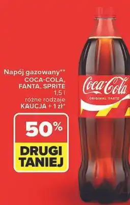 Carrefour Napój gazowany Coca-Cola, Fanta, Sprite oferta