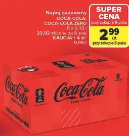 Carrefour Napój gazowany Coca-Cola, Coca-Cola Zero oferta