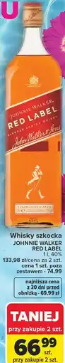 Carrefour Whisky szkocka Johnnie Walker Red Label oferta