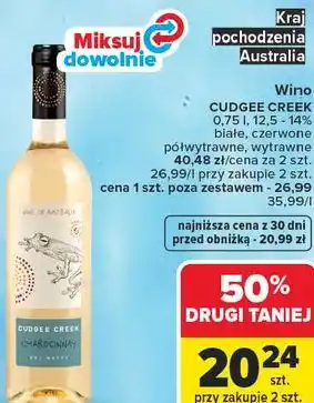 Carrefour Wino CUDGEE CREEK oferta