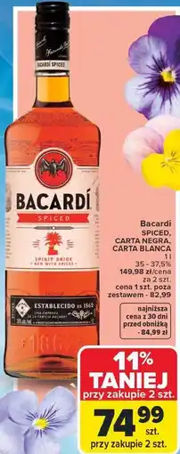 Carrefour Bacardi SPICED, CARTA NEGRA, CARTA BLANCA oferta