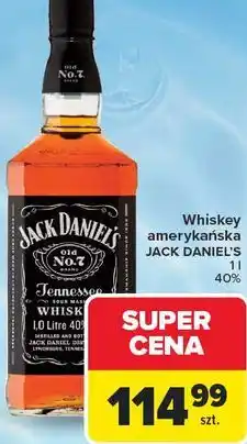 Carrefour Whiskey amerykańska JACK DANIEL'S oferta
