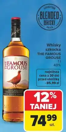 Carrefour Whisky szkocka THE FAMOUS GROUSE oferta