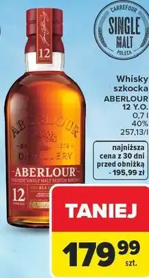 Carrefour Whisky szkocka ABERLOUR 12 Y.O oferta