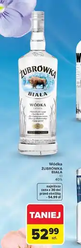 Carrefour Wódka Żubrówka Biała oferta