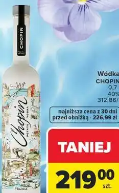 Carrefour Wódka Chopin oferta