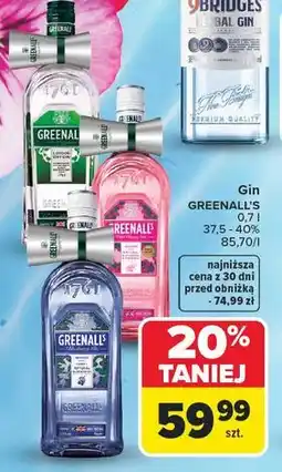 Carrefour Gin Greenall's oferta